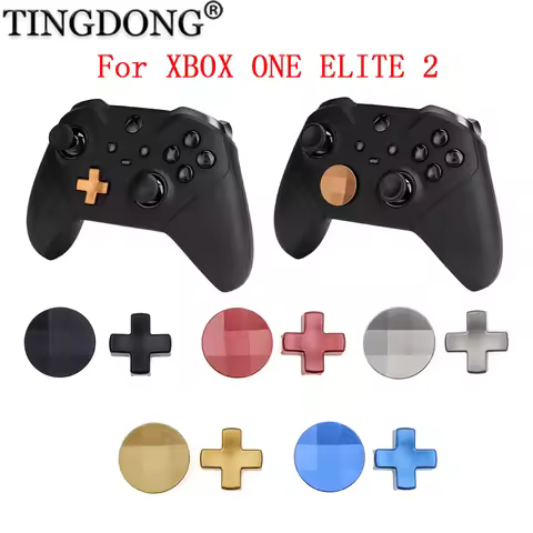 For Xbox One Elite 2 Metal D-Pad Trigger Paddles Replacement Thumbstick Metal Paddles Thumb Button A