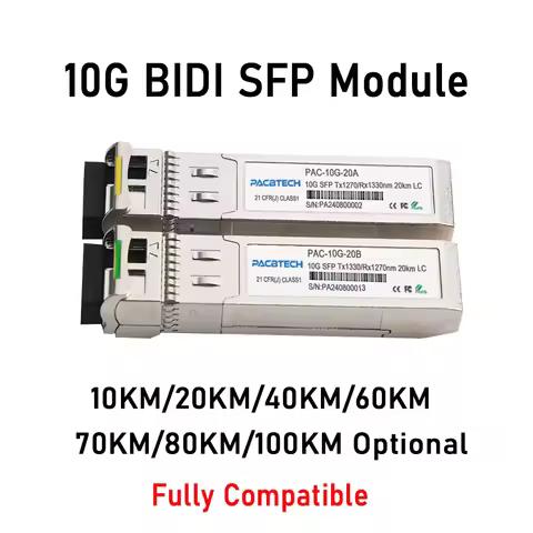 10G SFP+ Fiber Module Transceiver BIDI 10KM,20km,40km,60km,70KM,80KM,100KM LC WDM 1270/R1330nm Cisco