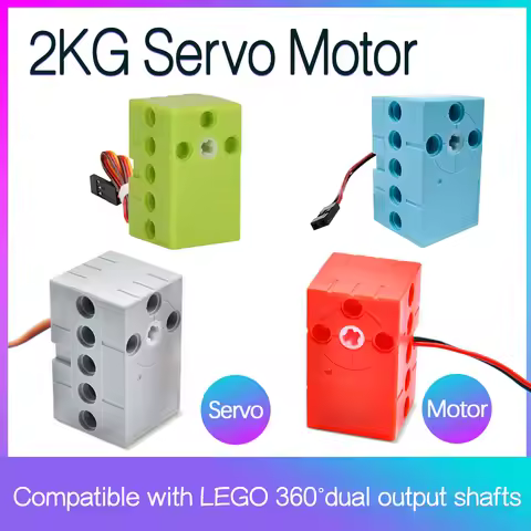 Programmable 2KG 360 Degree Servo&Motor Compatible With LEGO Building Blocks Projects Suitable Dual