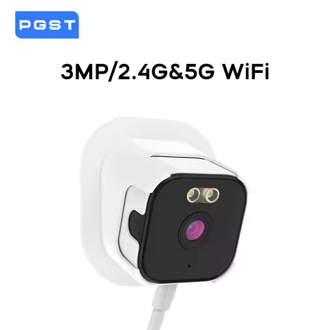 PGST 3MP HD Mini 2.4G WiFi IP Security Camera Wireless Surveillance Camera CCTV 2-Way Audio Waterpro