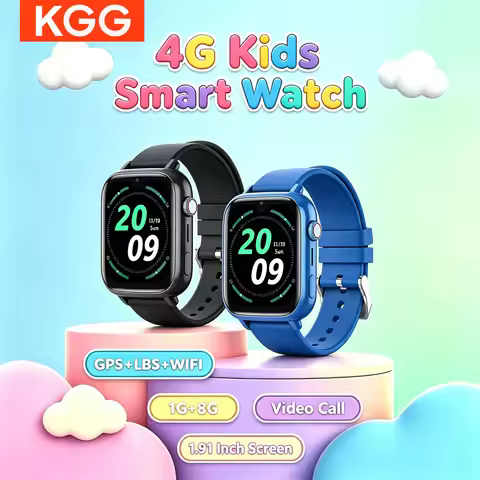 4G LTE Kids Smartwatch 1GB+8GB Memory GPS Real-Time Location Tracker Video Chat Camera Games SOS Eme
