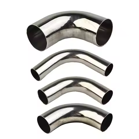 Stainless Steel 304 Elbow 90 Degree Pipe Exhaust Tube Bend Mandrel 19mm-51mm OD
