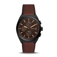 Fossil FS5798 Everett Chrono Leather Watch For Men