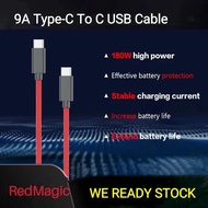 Red Magic 9A Type-C To C USB Cable Support 100W HyperCharge Fast Charging For Magic 9 Pro 8 Pro 8s P