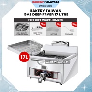 AUTO GAS DEEP FRYER 17 LITER Ayam Gunting/deep fryer gas/ayam gunting/stainless steel deep fryer(TAI