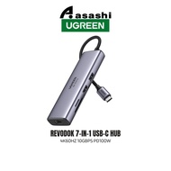 UGREEN REVODOK 7-IN-1 USB-C HUB 4K60HZ 10GBPS PD100W (UG-CM498-45379)