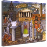 《My Dress Hangs There》Frida Kahlo -Home Décor Canvas Wall Art Painting Print Framed Easy to Hang for