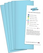 PSA Lapping Film, 5 Pc 9 Micron (1,800 Grit) Adhesive Polishing Paper, 4-1/4” x 11” Microfinishing F