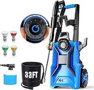 5000 PSI Adjustable Electric Pressure Washer, 2025 New Power Washer Pressure Adjustable (2500PSI-500