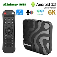 Original T95 MAX Smart  กล่อง Android12 Allwinner H618 4GB 32GB 2GB 16GB 1GB 8GB BT 2.4G/5G Wifi 6K 