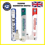 Bulu tangkis tahan lama  UK Brand Flexpro FB-888 (Goose feather) 12Pcs in 1 Tube