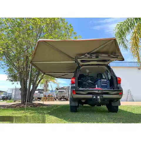 HoYa 2023 New Style Portable Car Side Darche 270 Degree 4x4 Awning Standing Automatic Tent Camping