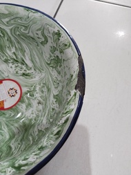 Baskom Lurik 40 Cm Blirik Blurik /Baskom Jadul /Waskom Enamel Panci