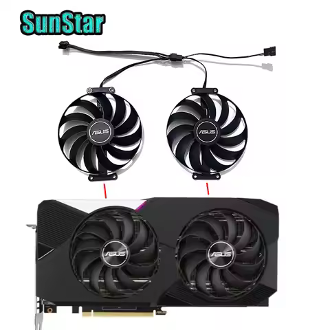 New 7PIN 95mm FDC10U12S9-C CF1010U12S Video card cooling fan,For ASUS RTX 3070,3060 Ti V2 OC Edition