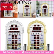 [Lovoski] Azan Clock Mosque Prayer Clock Ramadan LCD Alarm Clock Calendar Decorative Music Playing Time Reminding