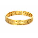 DeParis 24K Gold NANO-Plating ID Chain Bracelet -Gold