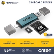 Card Reader USB 3.0 Type C 3.0 Micro SD High Speed OTG 2 in 1 OTNCR531A Onten