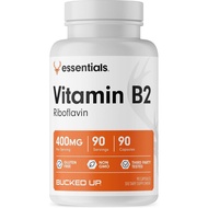 Bucked Up Vitamin B2 400mg Capsules, Essentials (90 Servings)