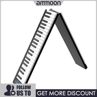 [ammoon]88 Keys Keyboard Piano Digital Piano with LCD Display Built-in Speakers Rechargeable Battery BT Connectivity