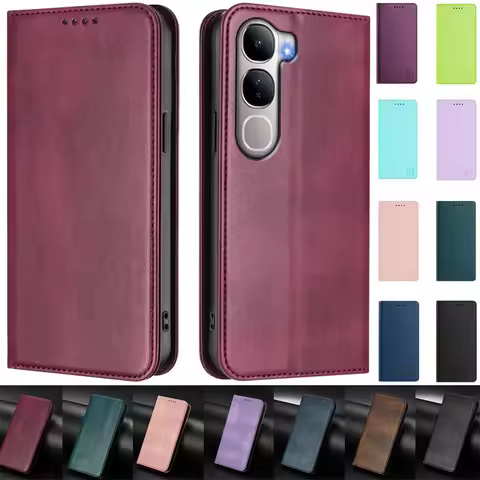 Fundas vivo Y31 Magnetic Case for vivo Y31 5G Capa Leather Flip Stand Wallet Case for vivo Y31 Y 31 