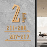 3D Three-Dimensional Number Plate English Letter House Number Plate Room Number Plate Household Hote