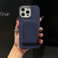 For iPhone 17 Pro Max 16 Pro Air Case Protective Shell Back Cover For Magnetic Card Slot Pattern Mob