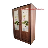 Lemari Pakaian Rak Baju Kayu Lotus Serbaguna