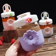 Cup Girl High-value ins Style Water Cup Female High-value Cute Children's Glass Cup ins Style Unique