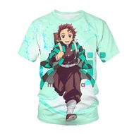 New Fashion 3d Print The Ghost Killer Summer Popular Anime In Japan Creative Tee Street O Neck Men's