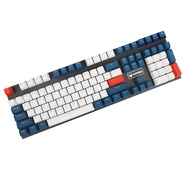 YMDK Double Shot 108 Dyed PBT Shine Through OEM Profile Rainbow Carbon Sunset Keycap for MX Switches