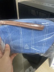 3ce藍色牛仔貝殼包