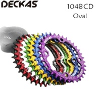 Deckas 104BCD Oval Narrow Wide Chainring MTB Mountain bike bicycle 32T 34T 36T 38T crankset Single T