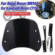 For Bajaj Boxer BM 100 BM100 For Kawasaki Boxer CT 150 CT150 Accessories Retro Windscreen Windshield