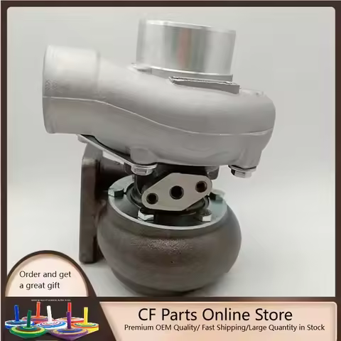 For Komatsu GD661A-1 EC210Z-1 Engine 6D105-1 6D110-1 Turbo T04B59-39 Turbocharger 6138-82-8201