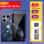 (3 in 1) infinix GT 20 Pro Tempered Glass infinix GT 20 Pro Screen Protector infinix GT 20 Pro Camer