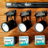Philips set LAMPU rel track artalux LED sorot philips 4.5W rel 1 m