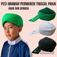 Permanent Imamah Cap Permanent Imamah White Turban Permanent Imamah Turban for Adults Permanent Imam