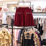 十九車童裝DAKS KIDS韓國代購童裝21秋季女童洋氣純色半身裙可愛學院風短裙