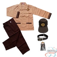 - Complete Set of Girls' Alert Elementary School Scouts Elementary School Uniforms Long Sleeves Long