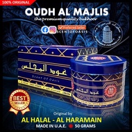 Oudh AL MAJLIS (50g) by AL HARAMAIN (AL HALAL) U.A.E. best seller bukhoor Arabian bakhoor oud gah