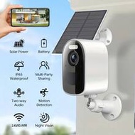 5G Solar Powered Outdoor Security Camera, Supports WiFi Connection To Mobile Phone, 4MP, 2K Color Ni