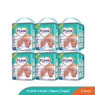 P.Love Value Adult Diaper Tape M10/L10/XL8 - 6 packs