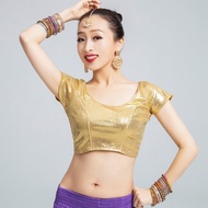 Áo Ba Lỗ Nữ Biểu Diễn Audi West Bộ Đồ Khiêu Vũ Bụng Màu Vàng Co Giãn Đa Năng Áo Ba Lỗ Nữ Phong Cách 