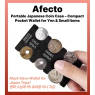 Afecto Portable Japanese Coin Case – Compact Pocket Wallet for Yen & Small Items