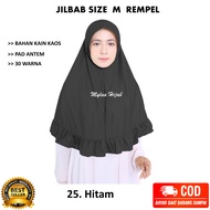 Mylaa Hijab Size M model Rempel Jilbab Hijab Kerudung Kerudung Bergo Instan NON SERUT  Bahan Kaos An