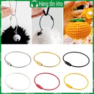 WIN 10pcs Pack Colorful Metal Key Rings Jewelry Crafting Components Hardware Parts