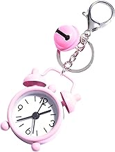 Clock Keychain - Alarm Clock Key Chain with Bell | Alloy Alarm Clock Pendant for Keys to Prevent Loss