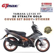 135LC V7 COVERSET 135 LC (V7) STRIPE MNM3 MAT GREY METALLIC GRAPHIC COVER SET V7[100% ORIGINAL YAMAH