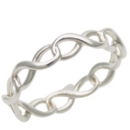 Tiffany & Co.) Infinity 戒指，925 純銀，約 1.2 克 [二手]