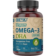 วีแกน โอเมก้า-3 จากพืช สูตรมังสวิรัติ Vegan Omega-3 DHA & EPA  Algae-Based Omega-3 & Flaxseed Oil